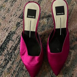 Satin dolce vita mules